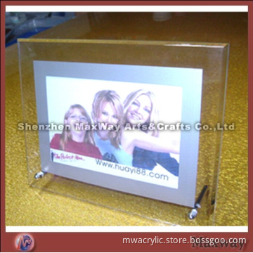Square 4"*5" 10mm Desk Top Familly Clear Acrylic Photo Frame